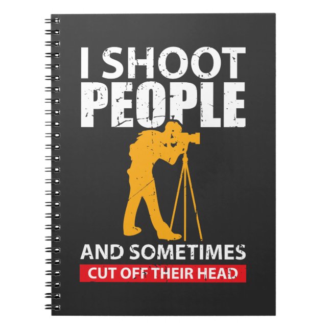 Photographer Fun gift idea for photographers Notebook (Front)