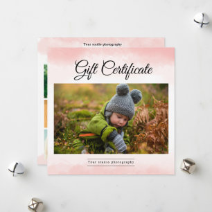 Photographer Gift Certificate Template