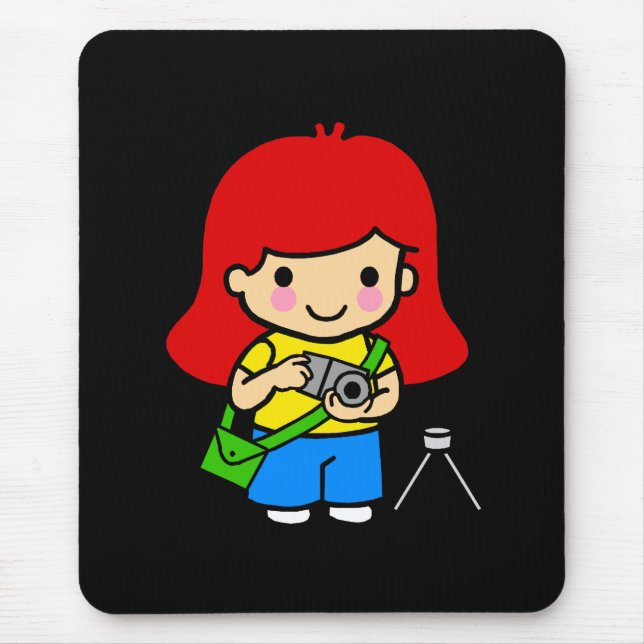 Photographer Girl 1 Mouse Pad