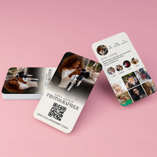 Photographer Instagram Influencer QR Code Trendy Business Card