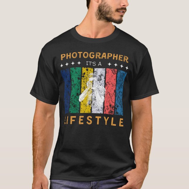 Photographer Its a Lifestyle Funny Tee (Front)