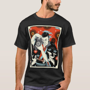 Photographer Japanese Samurai Warrior Armour Sword T-Shirt