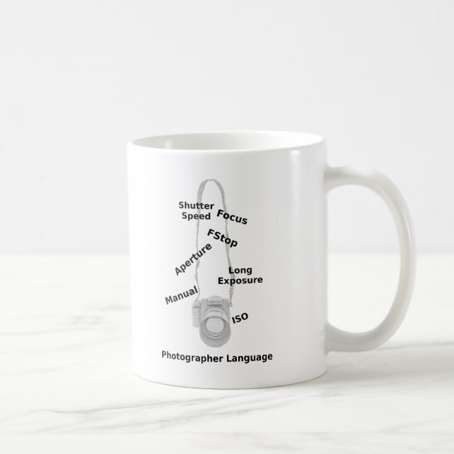 Photographer Language Coffee Mug (Right)