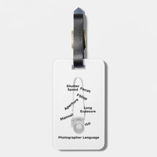 Photographer Language Luggage Tag