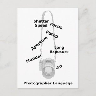 Photographer Language Postcard