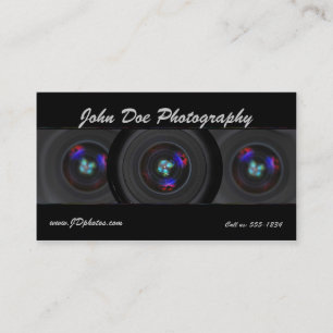 Photographer lens business card