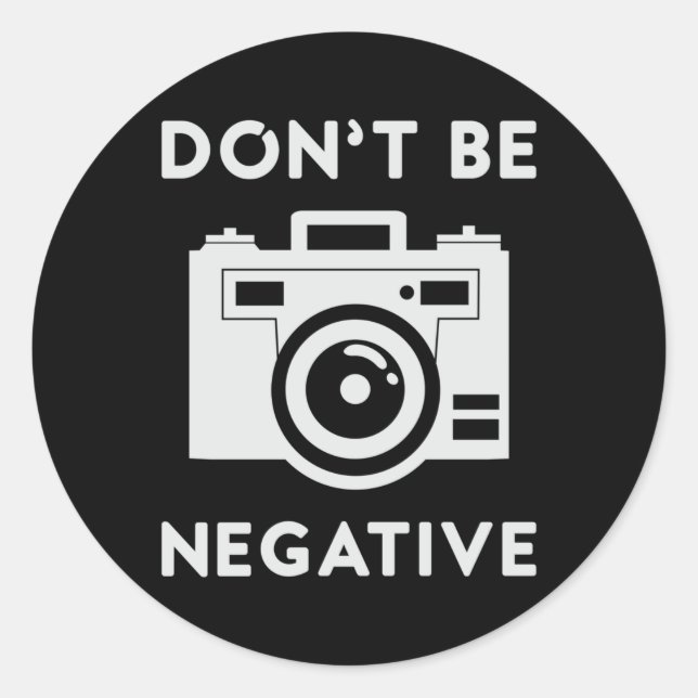 Photographer Lens Photography Camera Funny Gift Classic Round Sticker (Front)