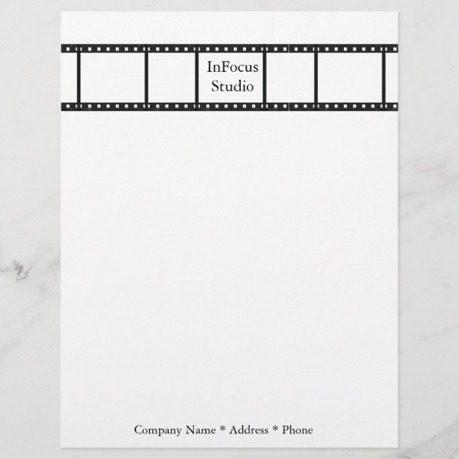 Photographer Letterhead (Front)