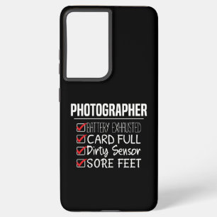Photographer Life - Funny Photography Checklist Samsung Galaxy Case