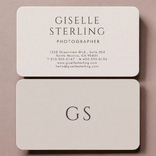 Photographer Neutral Business Card
