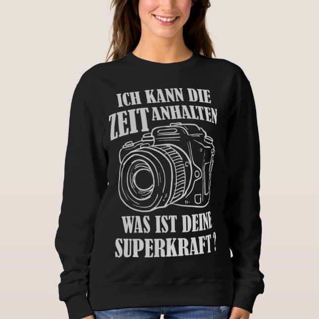 photographer photography camera gadget sweatshirt (Front)