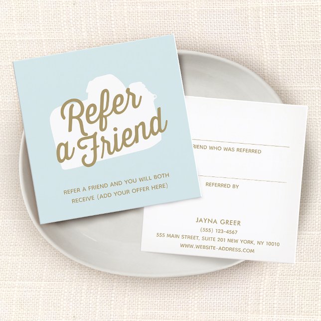 Photographer Photography Customer Referral Card (Creator Uploaded)