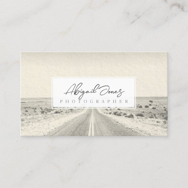 Photographer Photography Graphic Designer Media Appointment Card (Front)