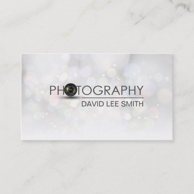 Photographer photography studio Business card (Front)