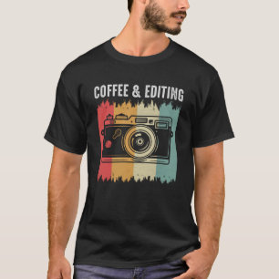 Photographer Photoshoot Coffee and Editing Photo M T-Shirt