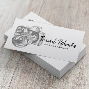Photographer Professional Camera Photography Business Card