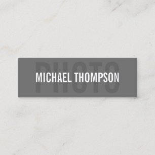 Photographer Professional Modern Bold Mini Business Card