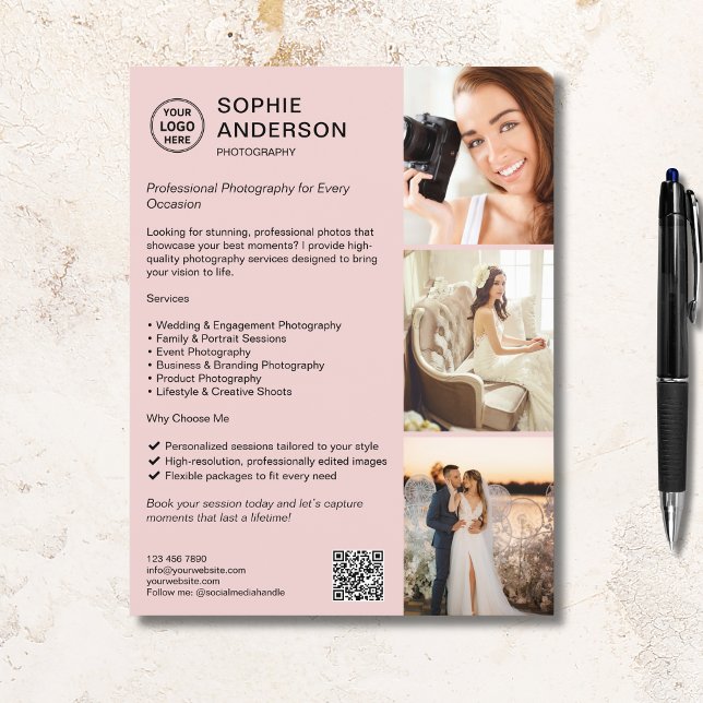 Photographer Professional Photography Business  Flyer (Photographer Professional Photography Business Flyer)