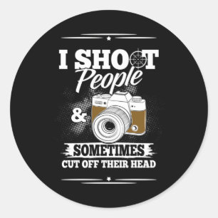 Photographer Take People Everyday Classic Round Sticker