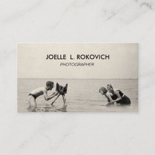 Photographer   Unique Vintage Photograph Business Card