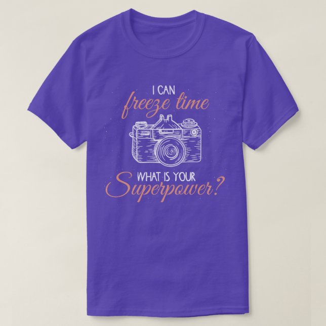 Photographer with superpower T-Shirt (Design Front)