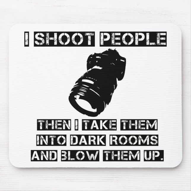 Photographers are So Violent Mouse Pad (Front)