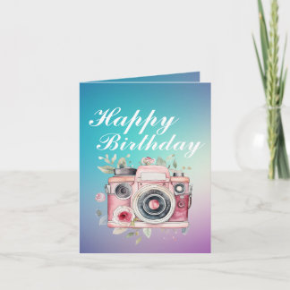 Photographer's Birthday Thank You Card