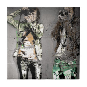 Photographer's Graffiti Ceramic Tile