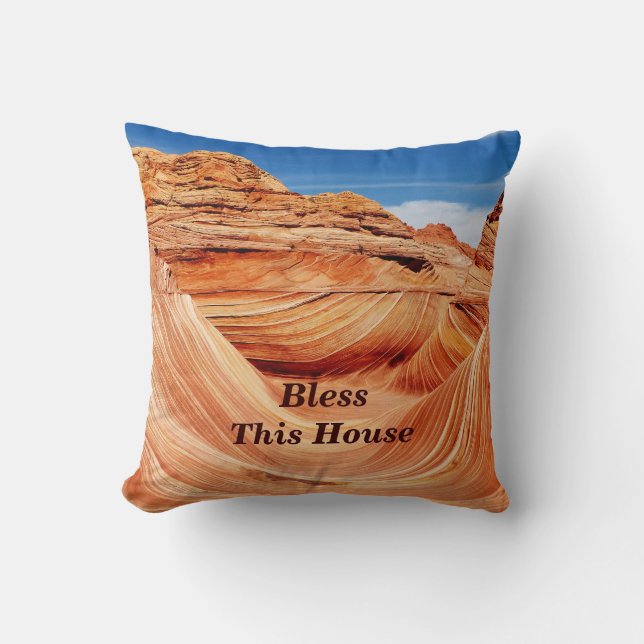 Photographer's Paradise Bless This House Cushion (Front)