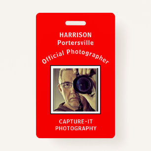 Photographers Photo Company Logo Template ID ID Badge