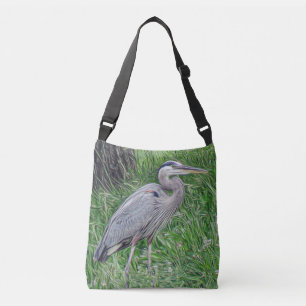 Photographic Art Great Blue Heron Crossbody Bag