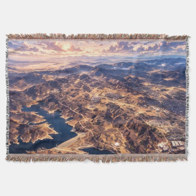 Photographic Landscape Art Edited (Better Quality) Throw Blanket (Front)