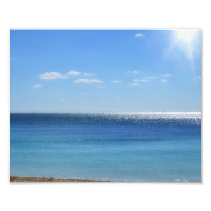 Photographic Print Beach at Freeport Bahamas Sun