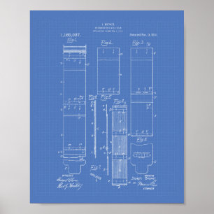 Photographic Roll Film 1915 Patent Art Blueprint Poster