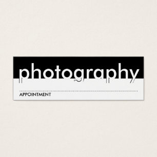 photography appointment card
