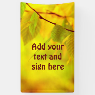 Photography - autumn beech leaves + your ideas banner