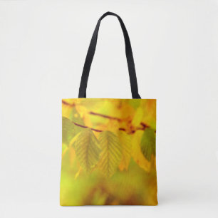 Photography - autumn beech leaves + your ideas tote bag
