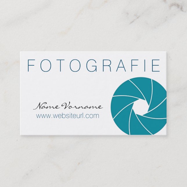 photography business card (Front)