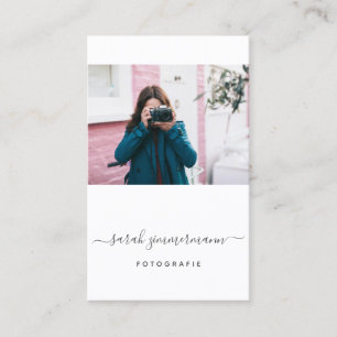Photography Business Card with Photo - Template