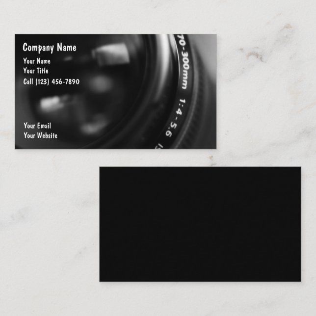 Photography Business Cards (Front/Back)