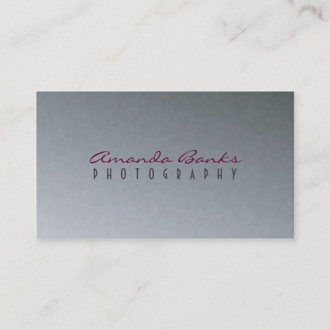 Photography - Business Cards (Front)