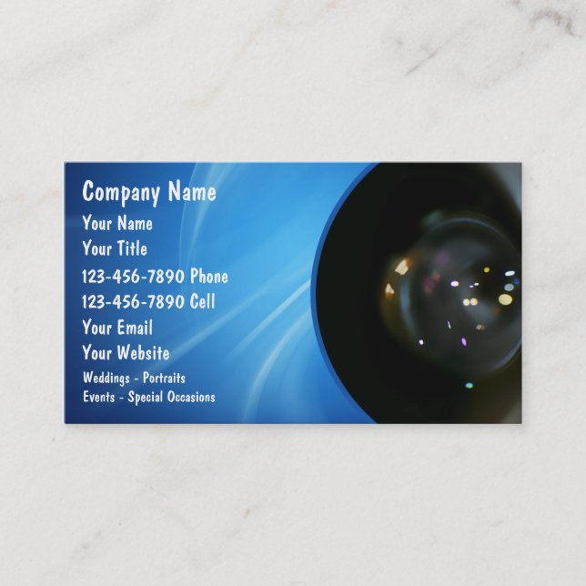 Photography Business Cards (Front)