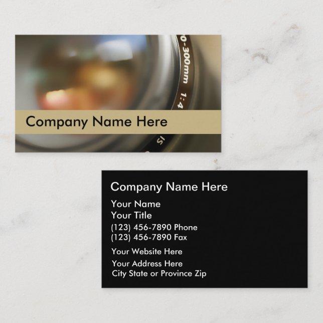 Photography Business Cards (Front/Back)