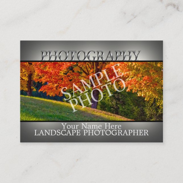 Photography Business Cards | DIY Templates (Front)