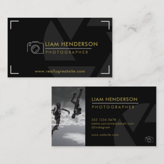 Photography Business Cards Modern Photographer