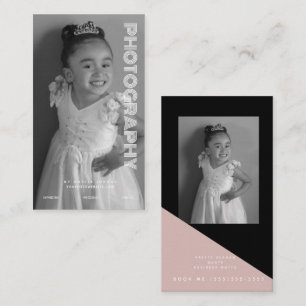 Photography Business Shapes Colour Block Faux Foil Card