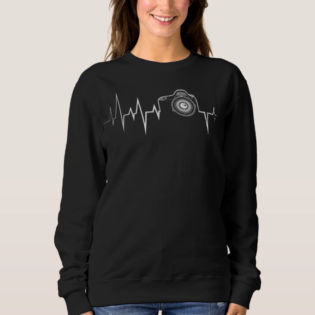 Photography Camera Heartbeat Sweatshirt (Front)
