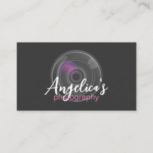 Photography Camera Lens Business Card