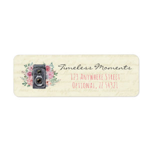 Photography Camera Photographer Return Address Label