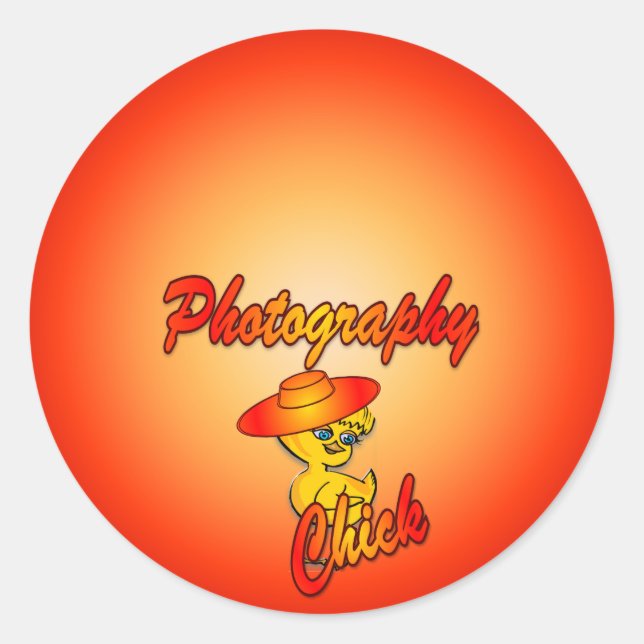 Photography Chick #5 Sticker (Front)